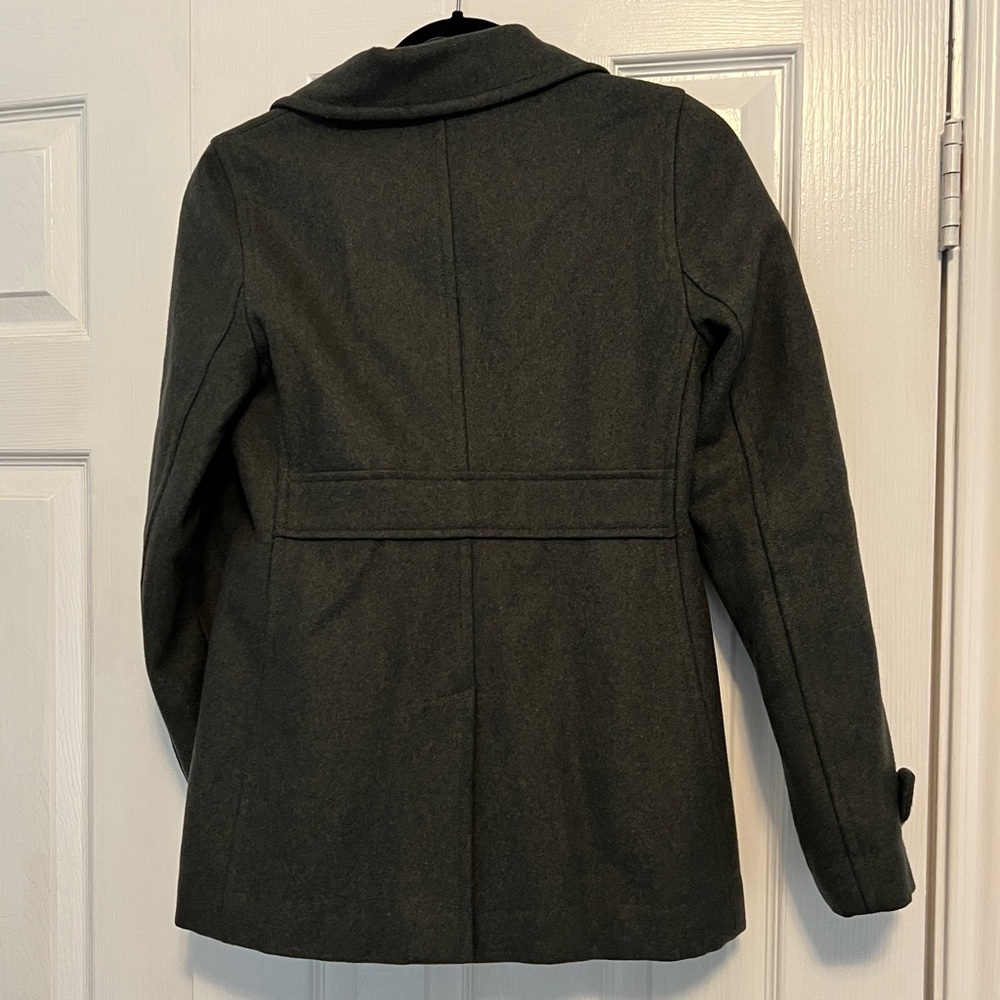 dELiA*s Greenish Charcoal Double-Breasted Pea Coat Y2K - Picture 6 of 9